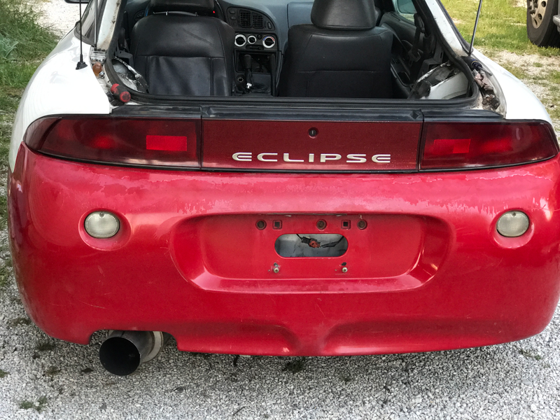 Gonna get sanded and painted white. 1999 Eclipse rear bumper skirts the custom exhaust we welded. Definitely sounds nice!